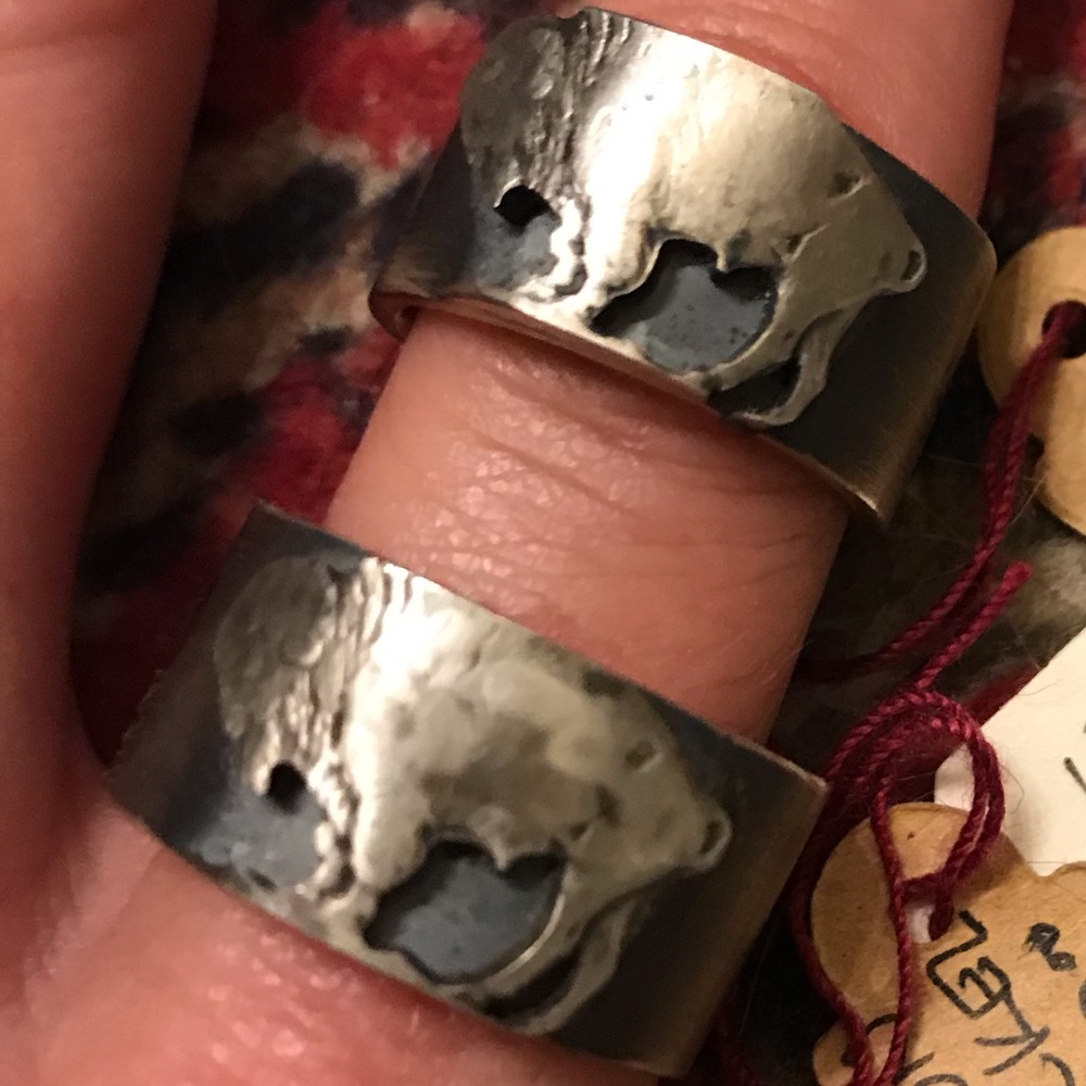 NWT ✨ Silver Piston Buffalo Nickel Ring